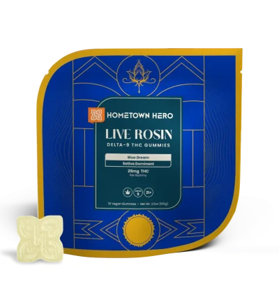Live Rosin Delta-9 THC Gummies Blue Dream