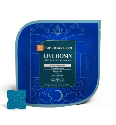 Grand Daddy Purple Live Rosin Delta-9 THC Gummies
