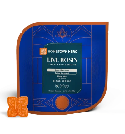 Live Rosin Delta- 9 THC Gummies Super Silver Haze